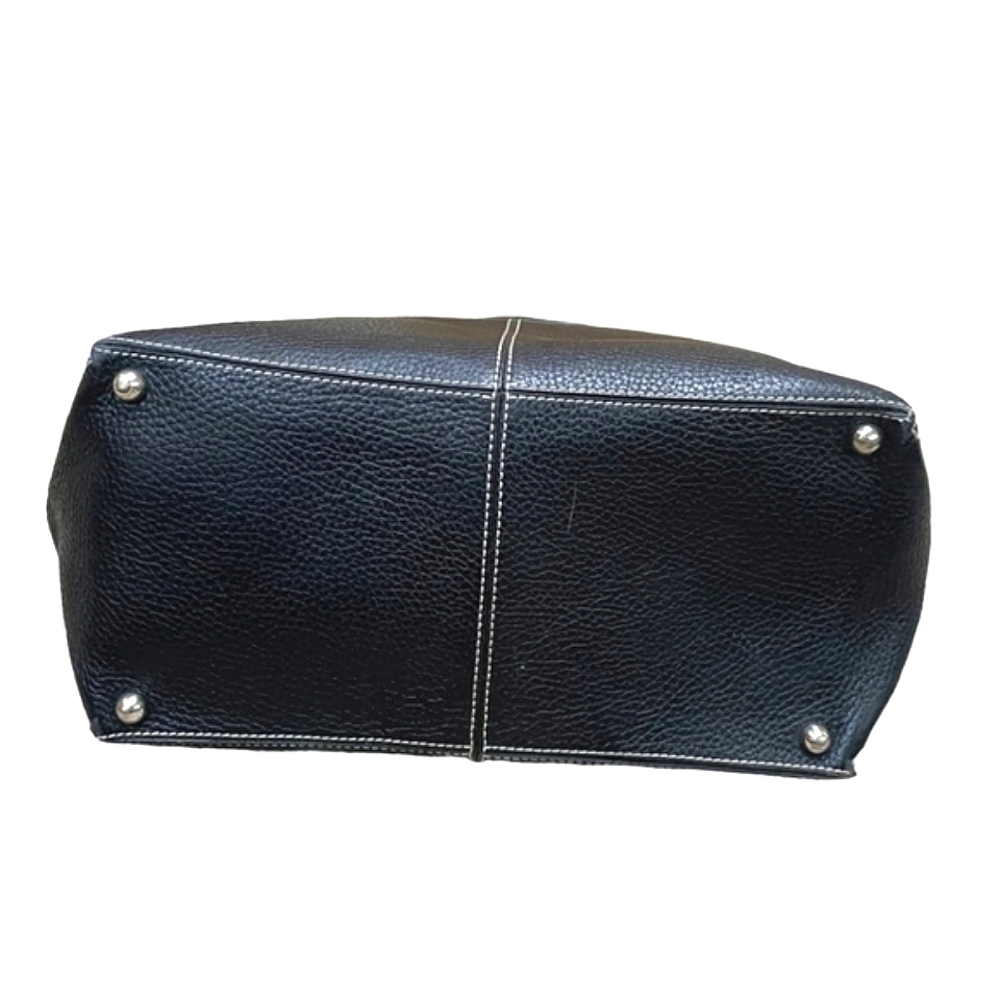 Authentic Tod's Black Leather Tote Handbag. Large. - Picture 5 of 13